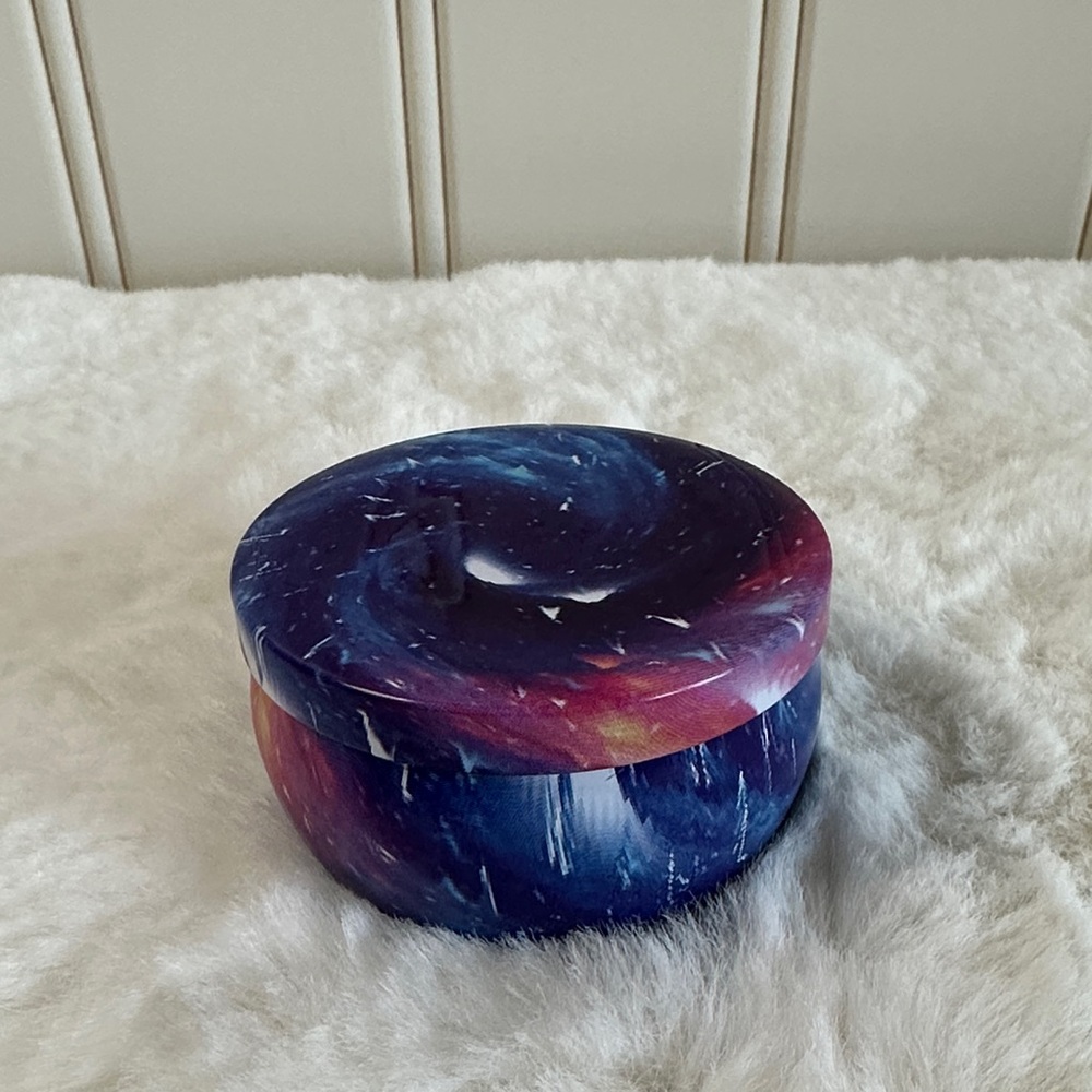 Jasmine Galaxy Swirl Candle Holder - Blue and Purple